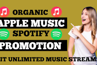 do 30 days apple music promotion spotify music to organic listeners worldwide