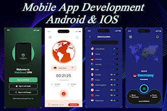develop IOS, android and cross platform fast and secure VPN mobile app