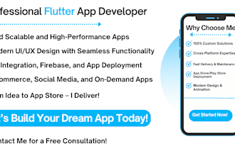 develop ios and android app using flutter