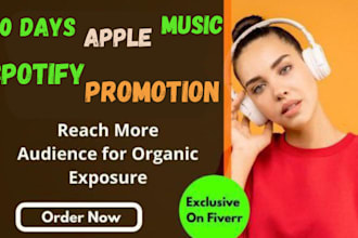 do 30 days itunes apple music spotify music promotion to organic music lovers