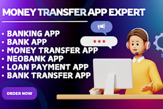 custom money transfer app loan payment app bank transfer neobank app bank app