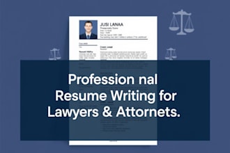 write or edit professional resumes for lawyers and attorneys
