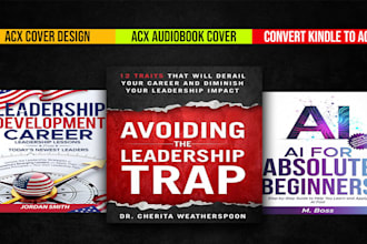 do audio book cover design for acx audible or convert book cover to acx