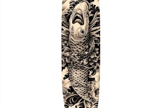 create a tattoo design of tattoo sleeve
