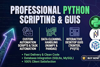write custom python scripts, programming tasks, and algorithms