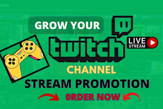 do organic twitch promotion to boost your channel growth