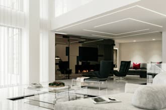 redesign your house interior,3d rendering with 4k, cafe bar design, in v ray