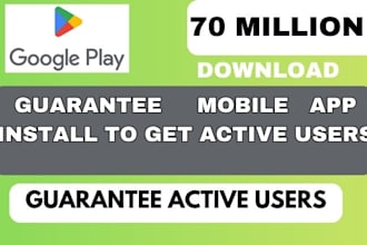 guarantee mobile android review, ios install ,mobile app marketing, app download