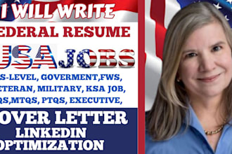write a professional resume writing for federal usajob executive ecq goverment