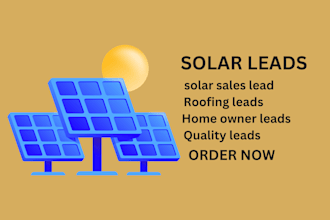provide solar leads and other home owner sales leads