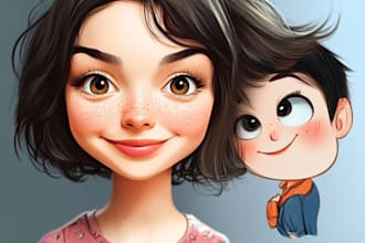 make a cartoon caricature avatar for you