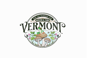 design vermont botanical farm logo