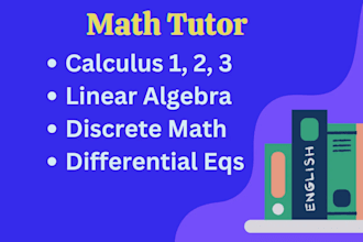 help math, statistics algebra calculus trigonometry probability discrete math