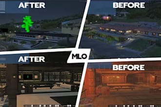 create fivem custom mlo,fix fivem mlo,retexture, glowing logo and props