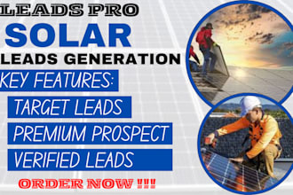 provide fresh solar leads, homeowner leads, roofing leads