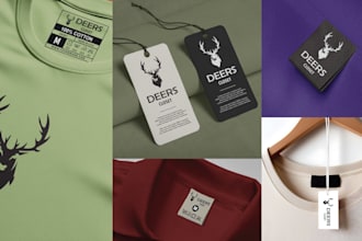 design all the clothing labels and care labels