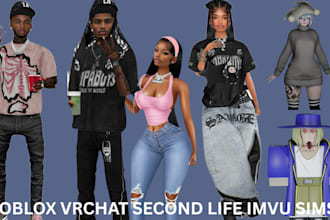 3d cloth for roblox vrchat secondlife sims imvu peds fivem fashion design