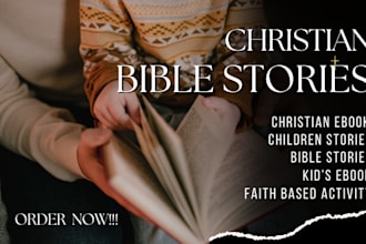 write christian bible stories kids ebooks faith based activity books