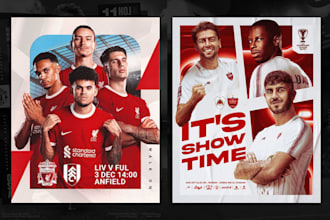 create sports poster, wallpaper, committed graphic