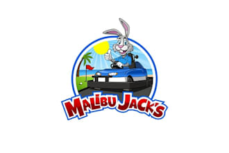 design consulting tropical beach family fun logo