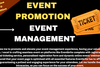 do event promotion, eventbrite, webinar marketing concert promotion