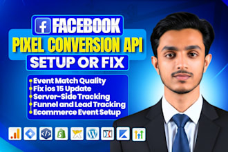 setup meta pixel facebook capi for shopify, gohighlevel, clickfunnels, kajabi