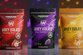 do pouch design, food packaging design, and label design