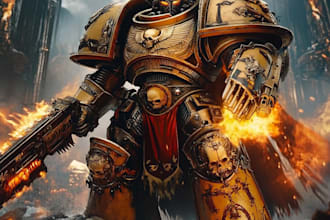 create your warhammer 40k character illustration