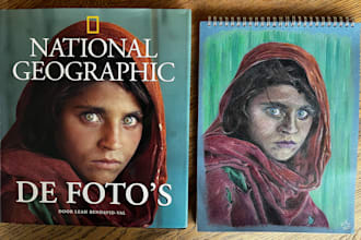 make a beautiful pencil illustration