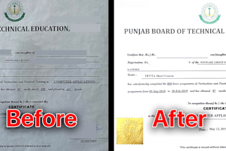 restore your old document convert images to scanned document