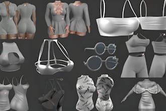 do 3d cloth for second life mesh vrchat sansar peds sims fivem fashion design