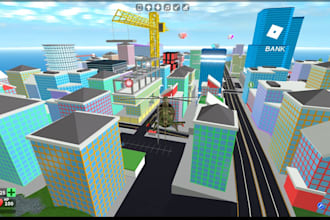 design custom 3d environments for metaverse, roblox, VR