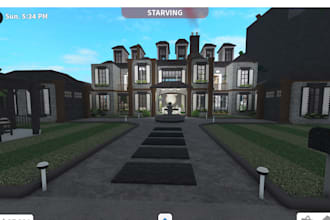 make your houses in  bloxburg