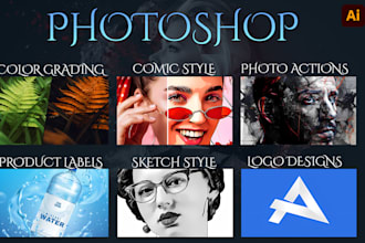 do photoshop editing, photo manipulation and graphic design
