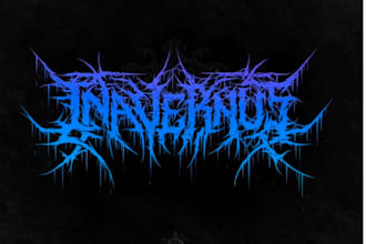 draw and design metal, death metal, slamming and brutal logo for you