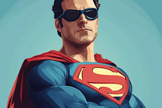 draw you a superhero character