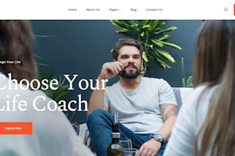 build therapy life coaching, mental health, counseling, yoga, clinic website