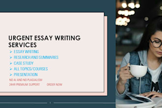 do urgent essay writing as an essay writer