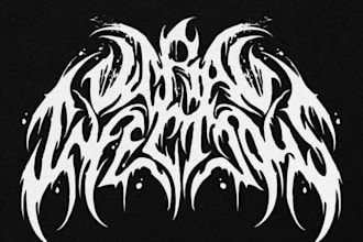 death metal, deathcore, metalcore, logo band merch