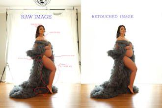 retouching fashion model lookbook and clothing images