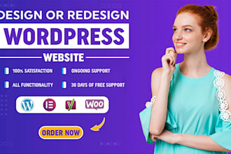 design, redesign, and build a professional wordpress website
