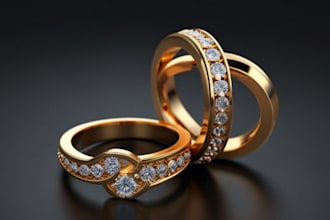 do 3d jewelry modeling, rings, earrings, necklaces, bracelet for 3d printing
