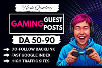 publish gaming guest post on high da gaming blogs
