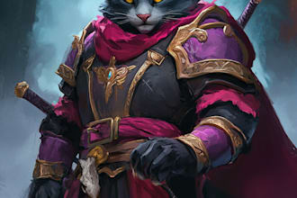 draw a dnd character art and dnd character design