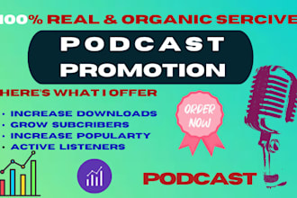 do organic podcast promotion on all podcast platforms