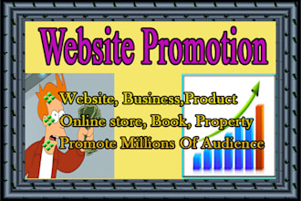 promote your website, product, property, business, online store etc