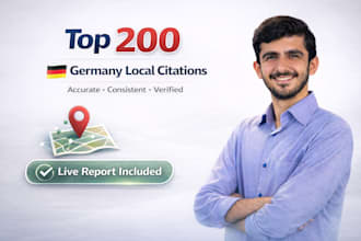 manually build 200 germany local citations