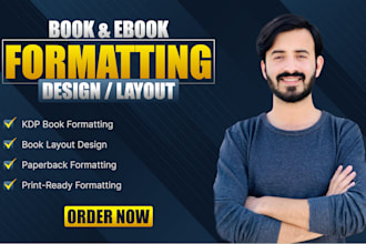 do book formatting and layout design, ebook formatting and cover design