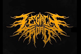 design you a brutal death metal, slamming, deathcore logo