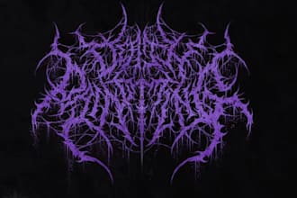 make custom brutal death metal logo for your band